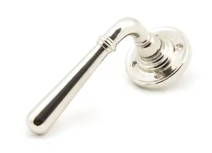 From The Anvil Polished Nickel Newbury Lever on Rose Set - Unsprung