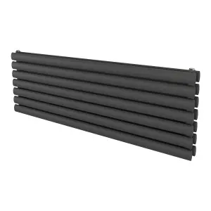 Agadon Neo Duplex Horizontal Designer Radiator 410 x 1200 mm Textured Anthracite - 3034 BTU - 10 Years Guarantee