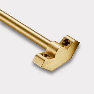 Gold Brass Stair Rod With Ends - 120cm - SE Home