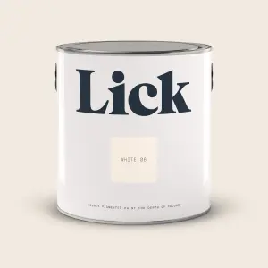 Lick White 06 Eggshell Emulsion paint, 2.5L