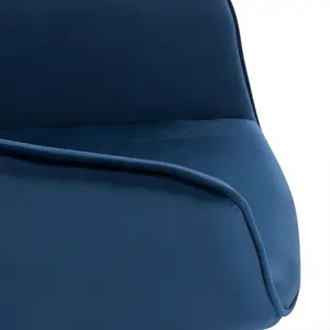 Alinblot Upholstered Armchair (Set of 2) Blue Velvet