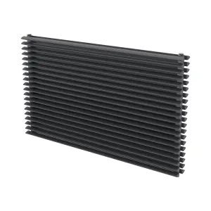 Agadon Aurora Duplex Horizontal Designer Radiator 600 x 1000 mm Anthracite - 4437 BTU - 10 Years Guarantee