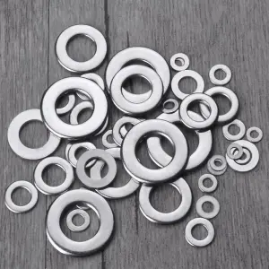 900Pcs Stainless Steel Flat Washers Assortment for DIY and Industrial Applications