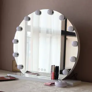 Hollywood Vanity Mirror with 12 Dimmable Bulbs and 3 Modes Smart Touch