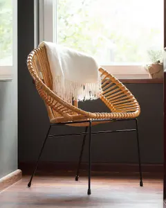 Dining Chair SARITA Rattan Natural