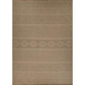 MYTHRI Machine Washable Jute Boho Area Rug 118 x 170 cm