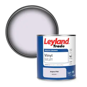 Leyland Trade Vinyl Matt Walls & Ceilings Emulsion Paint Angora Pink (PPG1250-1) 1L