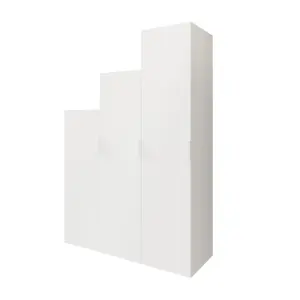 GoodHome Atomia Freestanding Matt white Chipboard Wardrobe (H)2250mm (W)500mm (D)580mm