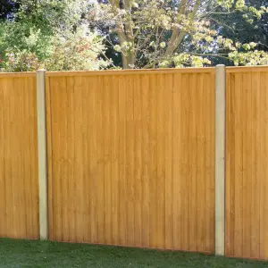 Closeboard 6ft Wooden Fence panel (W)1.83m (H)1.83m, Pack of 5