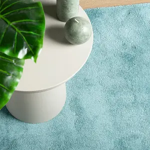 Rug OVIEDO Short Pile Green 120x120 cm