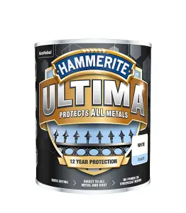 Hammerite Direct to Metal Paint Ultima Smooth Ruby Red 750ml