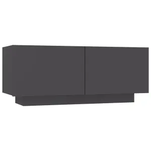 Berkfield TV Cabinet Grey 100x35x40 cm Engineered Wood