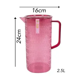 Pink Aztec 9pc Drinks Set Wine Goblets Tumblers Pitcher Reusable BBQ Summer Party Tableware Cups Jug Drinking