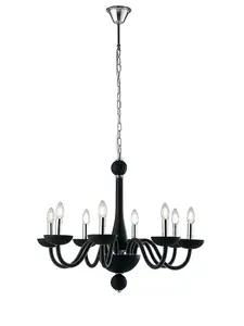 Luminosa ALFIERE 8 Light Chandeliers Black 74x59cm