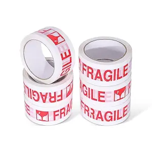 Durable Fragile Tape Secure Your Packages with Care 48mm x 66M (18 Rolls)