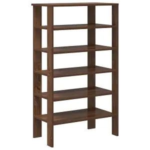 Berkfield Shoe Rack Brown Oak 61x32x105 cm Engineered Wood