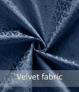 Temple Velvet 90" x 90" Navy (Ring Top Curtains)