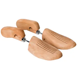 Shoe Stretcher Pair - made of lotus wood, for women's and men's shoes - brown