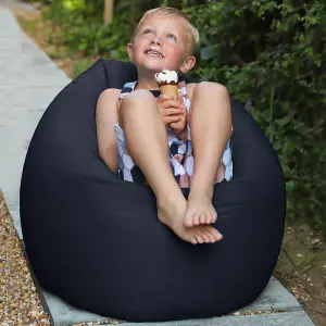 rucomfy Outdoor Water Resistant Kids Classic Beanbag - Navy