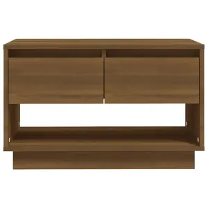 Berkfield TV Cabinet Brown Oak 70x41x44 cm Engineered Wood