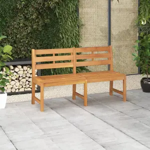 Berkfield Garden Bench 150 cm Solid Teak Wood