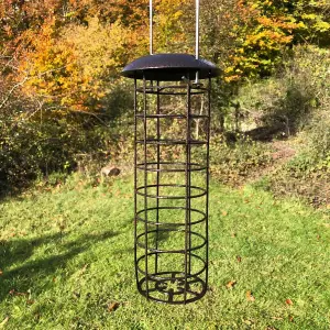 Metal Complete Bird Feeding Station with 4 Feeders (Pack of 2)