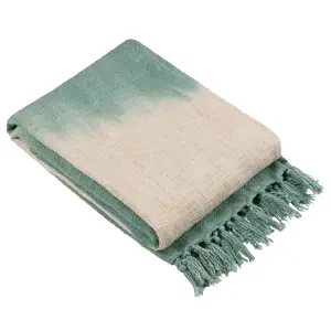 Yard Mizu Dip Dye Fringed Throw