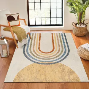 BARBARA Machine Washable Boho Area Rug 200 x 275 cm