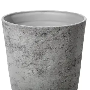 Set of 2 Plant Pots 35 x 35 x 50 cm Grey CAMIA