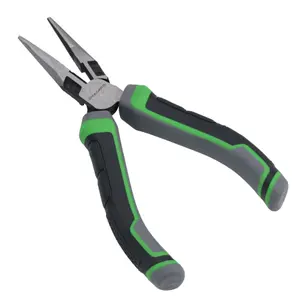 Heavy Duty High Leverage Straight Long Nose Pliers Cutters 6" (150mm) Long