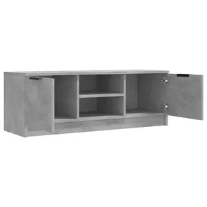 vidaXL TV Cabinet Concrete Grey 102x35x36.5 cm Engineered Wood