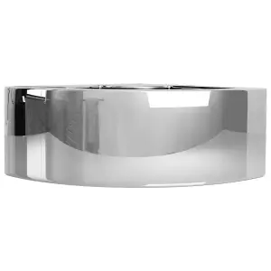 Berkfield Wash Basin with Overflow 45x32x12.5 cm Ceramic Silver