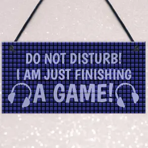 FUNNY Do Not Disturb Gaming Sign For Boys Bedroom Man Cave Dad Son Gift