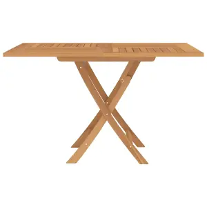 Berkfield Folding Garden Table 120x120x75 cm Solid Wood Teak