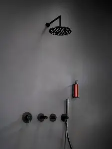 VitrA Matt Black Wall Mounted Shower Arm - 330mm