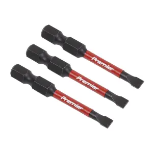 Sealey Slotted 4.5mm Impact Power Tool Bits 50mm 3 Pieces Professional AK8226