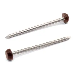 Rapierstar StarPin Polymer Headed Pins - 40mm, Brown