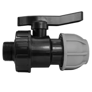 MDPE Water Pipe valves Compression-Male/Female bsp Thread (32mm Compression - 1" bsp male)