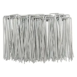 50 metal pegs/staples with buffer plates ,hold down weed matting+removal tool