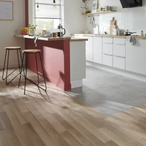 GoodHome Goldcoast Natural oak Natural oak effect Laminate Flooring, 2.397m²