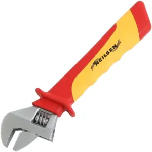 Neilsen 200mm Adjustable Spanner Wrench VDE Insulated  Soft Grip Handle 8"