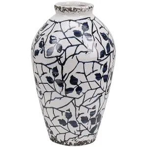 Flower Vase MALLIA Ceramic White