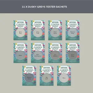 Rust-Oleum Grey Matt Garden Paint Tester Samples - 10ml