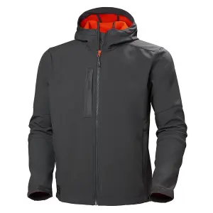 Helly Hansen Workwear Kensington Hood Softshell Jacket (Grey)  (Medium)