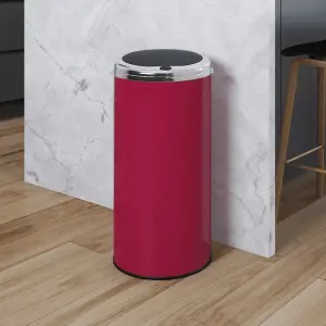 Inmotion 42L Pink Stainless Steel Kitchen Waste Dust Bin