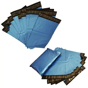 1000 x 13x19" (330x483mm) Metallic Blue Polythene Waterproof Self Sealing Postal Mailing Bags