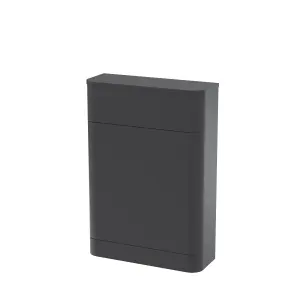 Floor Standing WC Toilet Unit - 550mm - Soft Black