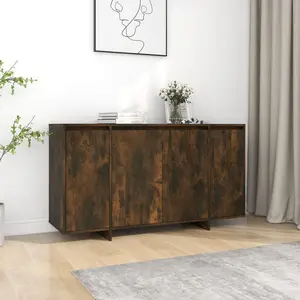 Gelula Sideboard 135 x 41 x 75 cm Engineered Wood Smoked Oak