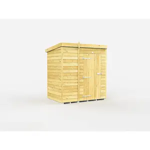 DIY Sheds 4x6 Pent Shed - Single Door Without Windows