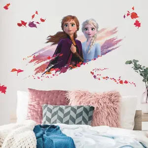 RoomMates Frozen II Elsa & Anna Giant Peel & Stick Wall Decals